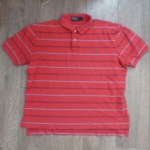 Polo by Ralph Lauren Men's Red Striped Shirt